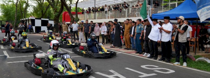 Event Balap Gokar Pertama di Sulsel Perebutkan Piala Gubernur