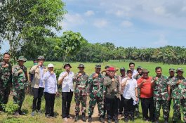Kementan - TNI Bersinergi Wujudkan Lampung Jadi Sentra Produksi Beras Nasional