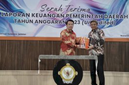 Pemprov Sulsel Serahkan LKPD Tepat Waktu, Harap Capaian WTP Dipertahankan