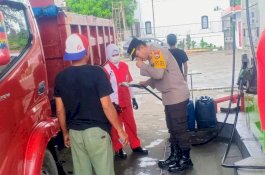 Polres Wajo Sidak SPBU Jelang Musim Mudik Lebaran 2024
