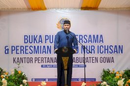Adnan Purichta Resmikan Masjid Kantor BPN Gowa 