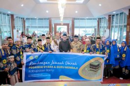 Bupati Suardi Saleh Lepas Jamaah Umrah Gratis Program Pemkab Barru