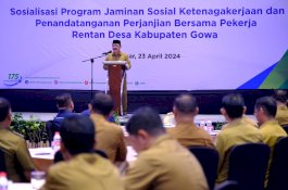 Pemkab Gowa Beri Perlindungan Sosial ke Pekerja Rentan