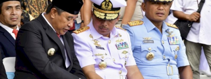 Serah Terima Jabatan Komandan Lantamal VI Makassar Dihadiri Penjabat Gubernur Sulsel