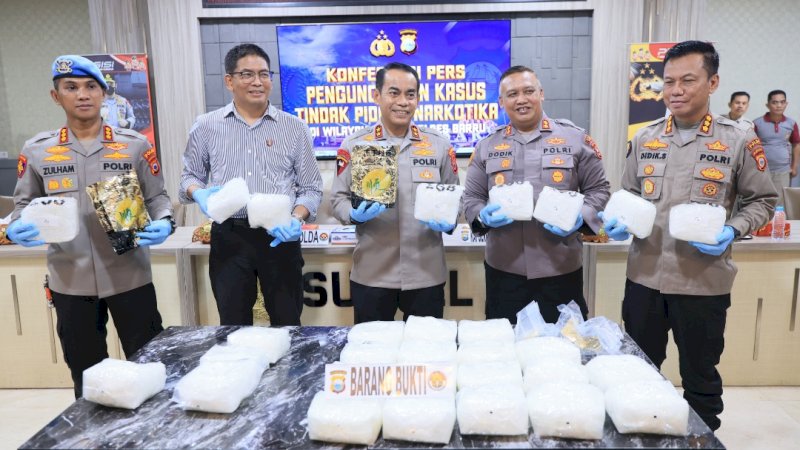 Polres Barru Gagalkan Peredaran 30 Kilogram Sabu, Kapolda Sulsel: Komitmen Polri Berantas Narkoba!