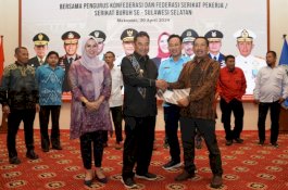 Silaturahmi Perwakilan Buruh Se Sulsel dengan Penjabat Gubernur