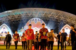 Pembukaan MTQ Sulsel, Adnan-Kio Beri Semangat ke Kontingen Gowa