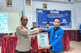 Kapolsek Bontoala Hadiri Seminar Anti Narkoba Di SMK Muhammadiyah 2 Makassar