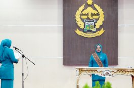 Sofha Marwah Bahtiar Lantik Penjabat Ketua PKK dan Dekranasda Pinrang
