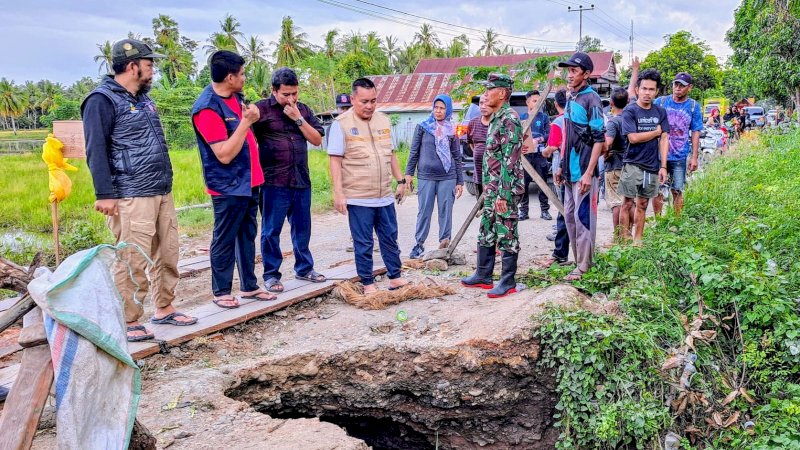 Diguyur Hujan Deras, 6 Titik Tanggul di Belawa Wajo Jebol