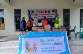 PT Vale Serahkan Bantuan Kemanusiaan Korban Banjir-Longsor Luwu