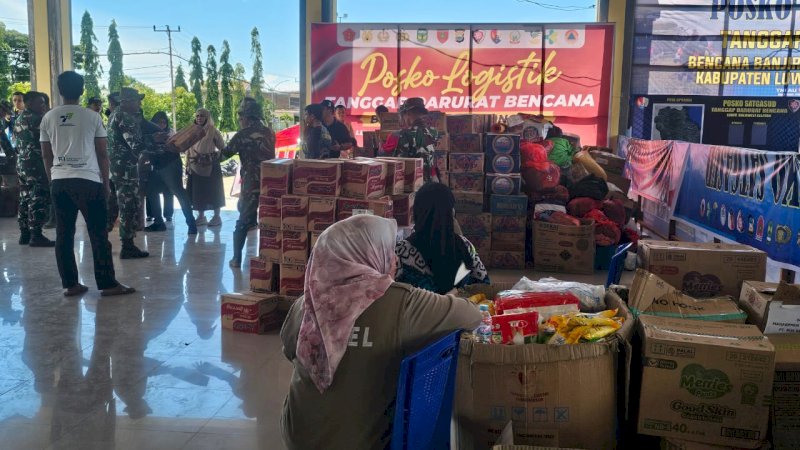 Bantuan Beras Pemprov untuk Korban Bencana Alam di Luwu Langsung Disalurkan