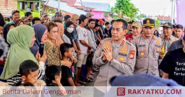 Peduli Bencana di Wajo, Kapolda Sulsel Berikan Bantuan Kemanusiaan