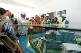 Progres Pembangunan RS OJK di CPI Makassar Sudah 78 Persen