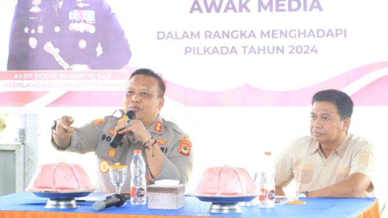 Kapolres Barru Ajak Media Bersinergi Cegah Konflik dan Hoaks