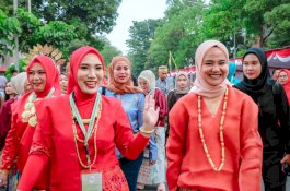 Plt PKK Barru Ulfah Nurul Huda Semarakkan Jambore Nasional Kader PKK 2024, Dukung Penuh Tim Sulsel!