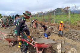 Satgas TMMD Kodim 1403/Palopo Bangun Peningkatan Jalan Tani, Irigasi Hingga Rehab Rumah