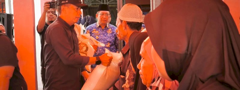 Salurkan Bantuan Cadangan Beras ke 8.605 KPM, Akbar Ali Pesan Jangan Ada Warga Parepare Tidak Memiliki Beras