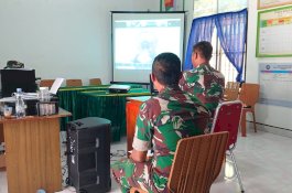 Dansatgas TMMD Kodim Palopo Letkol Arm Kabit Bintoro Pryambodo S.IP Zoom Meeting LJK  