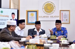 Penjabat Gubernur Prof Zudan Temui Pengurus MUI Sulsel