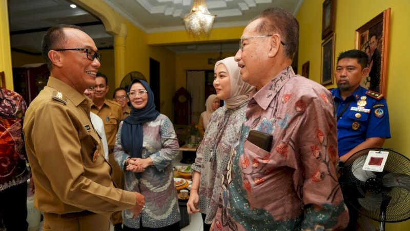 Prof Zudan Silaturahmi ke Prof Basri Hasanuddin Diskusikan Pembangunan Sulsel