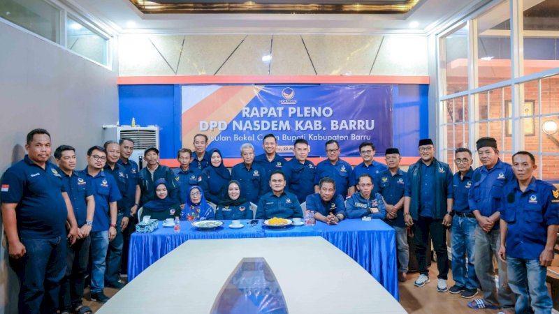 Pleno NasDem Barru Tetapkan Ulfa Nurul Huda Bakal Calon Tunggal Bupati di Pilkada 2024 