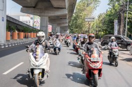 Gathering Nasional Honda PCX Club Indonesia Berlangsung Meriah di Makassar
