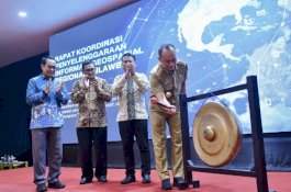 Penjabat Gubernur Sulsel Buka Rakor Penyelenggaraan Informasi Geospasial