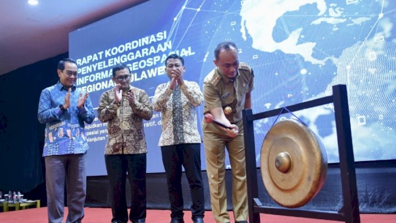 Penjabat Gubernur Sulsel Buka Rakor Penyelenggaraan Informasi Geospasial