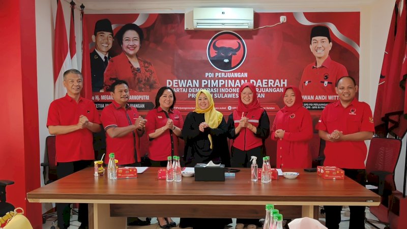 Diantar Pengurus Golkar Parepare, Erat Ikuti Uji Kelayakan Calon Kepala Daerah PDI-P Sulsel