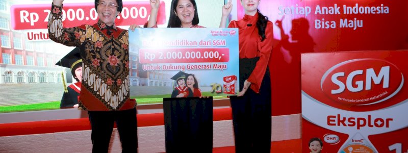 Wujudkan Generasi Emas 2045, SGM Berikan Bantuan Dana Pendidikan Bagi 70 Anak Indonesia  
