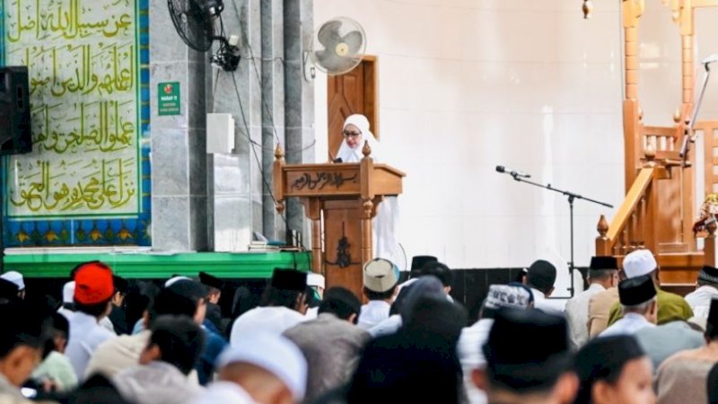 Rayakan Iduladha di Masjid Syuhada, Bupati Luwu Utara Sampaikan Pesan Keikhlasan