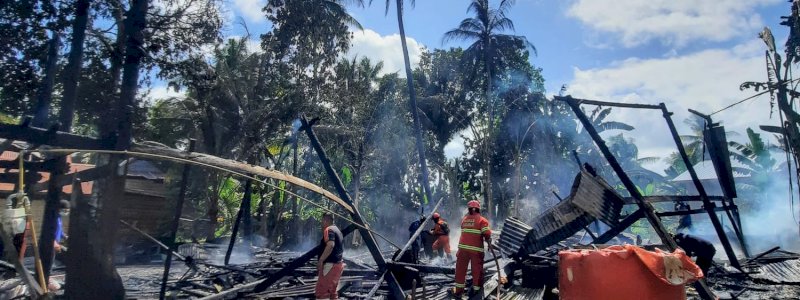 Rumah Ludes Terbakar di Gilirang, Diduga Akibat Obat Nyamuk