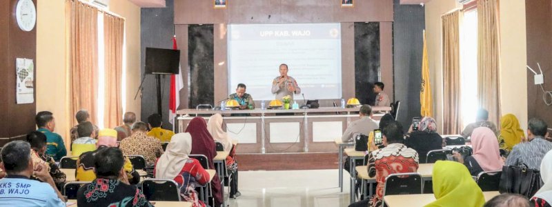 Polres Wajo Sosialisasi Pencegahan Pungli Pelaksanaan PPDB Tahun Pelajaran 2024