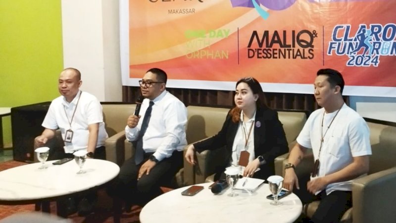 Claro hotel Makassar menggelar jumpa pers terkait kegiatan menyambut Anniversary Claro Makassar ke-18 tahun