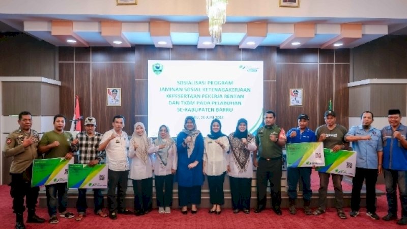 BPJS Ketenagakerjaan Sosialisasi Perlindungan Jaring Pengaman Bagi Pekerja Rentan dan TKBM di Barru