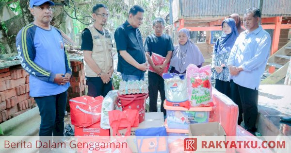 Bupati Barru Berkunjung ke Lokasi Kebakaran Dusun Panrengnge, Semangati dan Bantu Korban