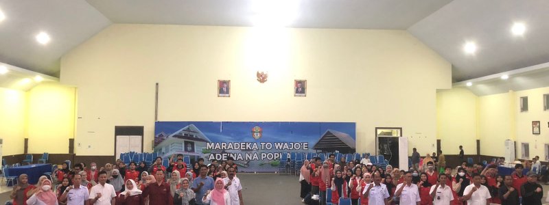 Wakili Pj Bupati, Sekda Wajo Terima 98 Mahasiswa KKN UNHAS