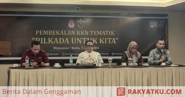 KPU Sulsel Gandeng Ratusan Mahasiswa Sosialisasi Pilkada 2024