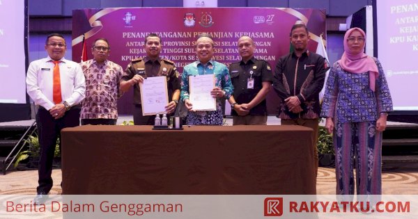 KPU dan Kejaksaan di Sulsel Teken Perjanjian Kerjasama