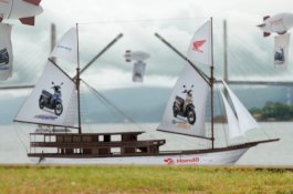 All New Honda BeAT Series Terbaru Melintas di Langit dan Pantai Ambon