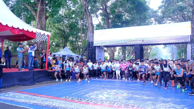 Wabup Gowa Lepas Seribu Peserta Cross Country Run 2024