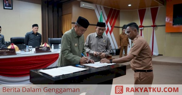 Pemkot dan DPRD Parepare Tandatangani Persetujuan Perda LPj 2023