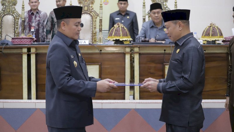 DPRD dan Pemkab Wajo Sepakat Tetapkan Tiga Perda pada Rapat Paripurna