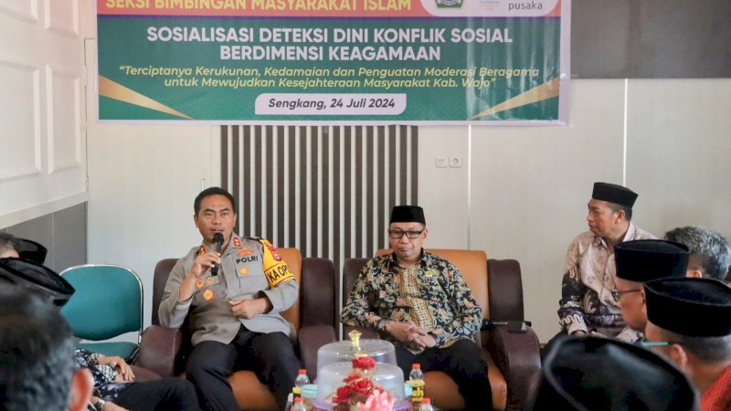 Kapolres Wajo Silaturahmi dengan Da'i dan Ormas Islam