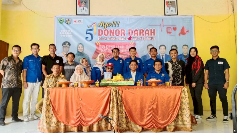 KNPI Kabupaten Barru Peringati Milad Ke-51 dengan Serangkaian Kegiatan Sosial