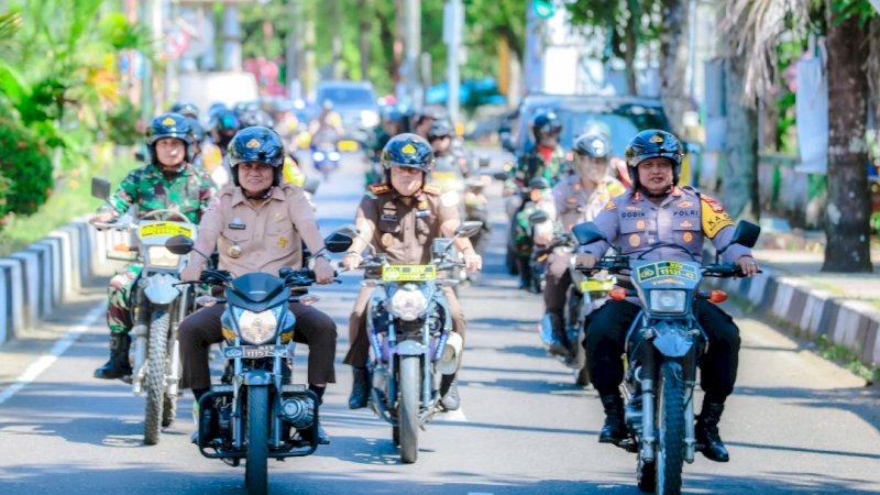 Bupati Barru Pastikan Pilkada Berjalan Aman, Simulasi Sispamkota Digelar