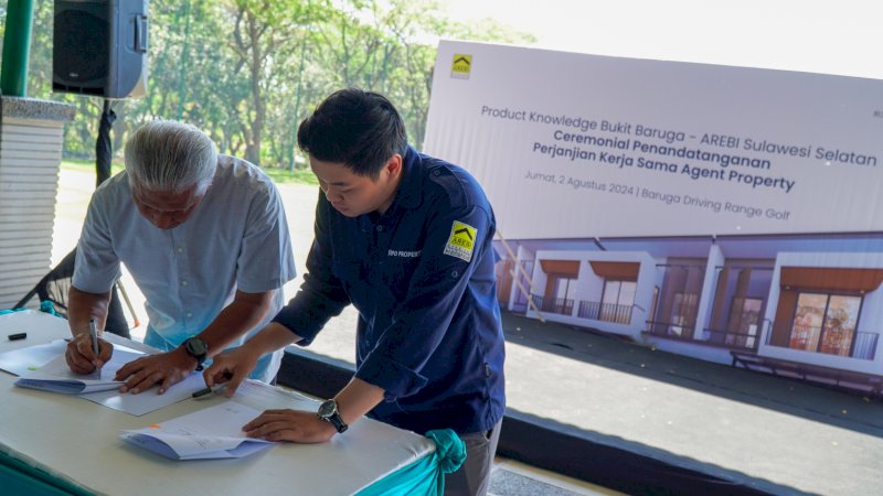 Penandatanganan MoU kerjasama Bukit Baruga dan Arebi