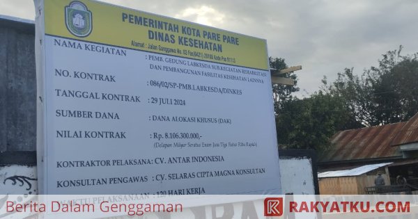 Pemkot Parepare Bangun Laboratorium Kesehatan Daerah