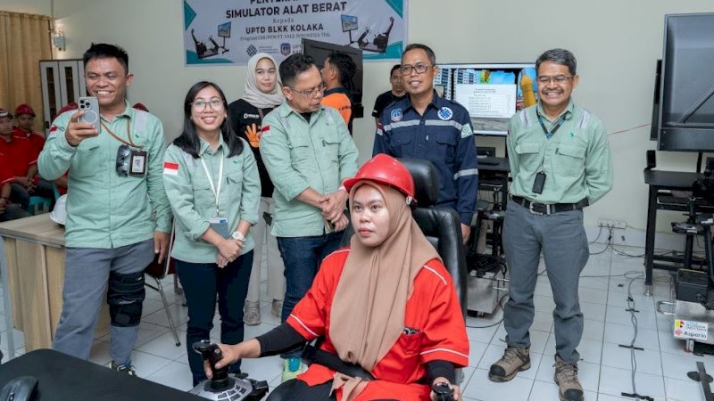 PT Vale Indonesia Tbk (PT Vale) Indonesia Growth Project (IGP) Pomalaa bersama Balai Latihan dan Keterampilan Kerja (BLKK) Kolaka menyelenggarakan Pelatihan Kompetensi dan Sertifikasi Surveyor dan Basic Office. (Foto: PT Vale Indonesia)